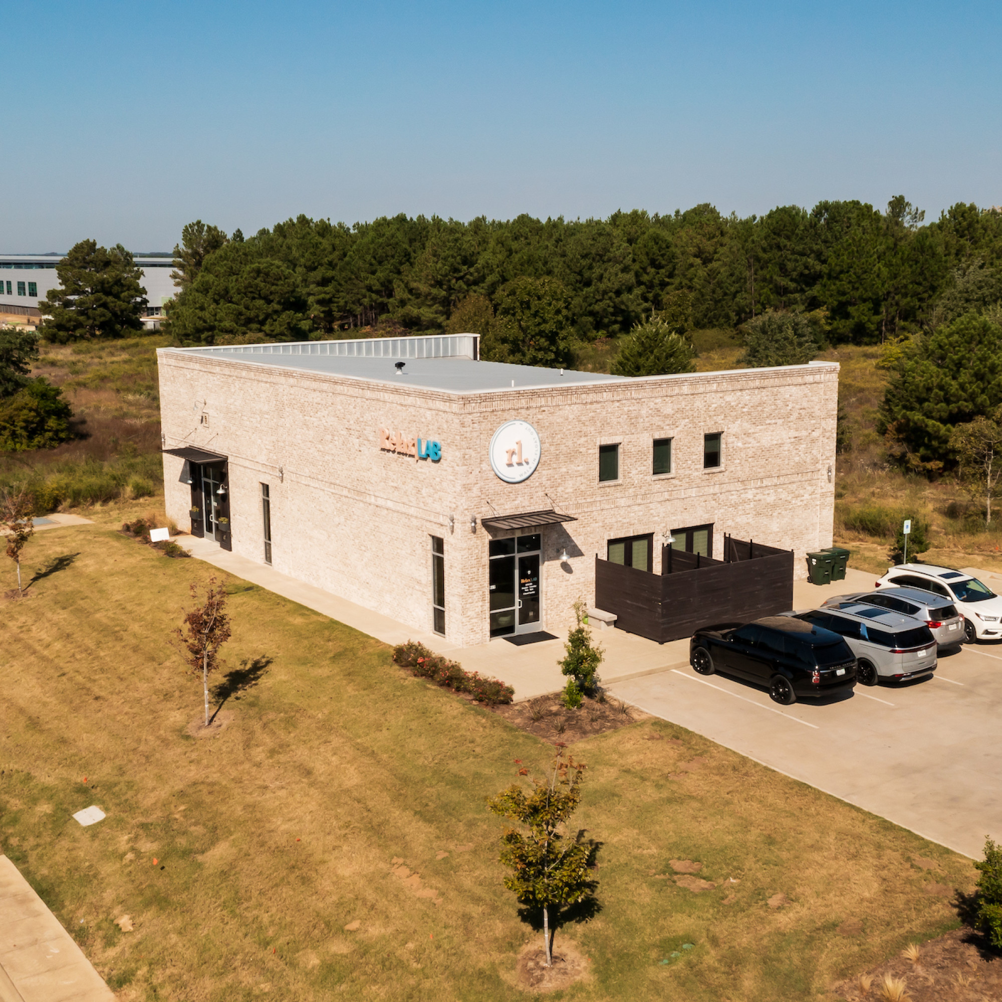aerial photo of relax lab in tyler, tx